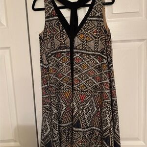 BCBG Maxazria Dress Tian Handkerchief Hem Dress Coral Reef